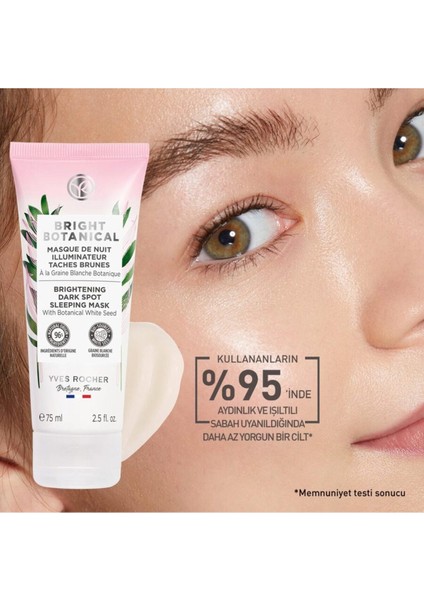 Yves Rocher Uyku Maskesi - Leke ve Kırışık Karşıtı Bitkisel Kompleks Bakım / Bright Botanical 75 ml