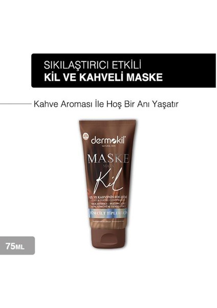 Sıkılaştırıcı Genç Görünüm Için Kahve Içerikli Yüz Kil Maskesi 75 ml x 3 Adet