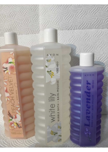 Beyaz Şeftali Banyo Köpüğü 1000ML Lavanta Banyo Köpüğü 500ML White Lily Zambak 1000 ml fiyatları