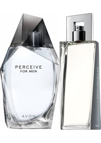 Perceive Edt 10 ml Erkek + Attraction Edt 75 ml Erkek 2li Set