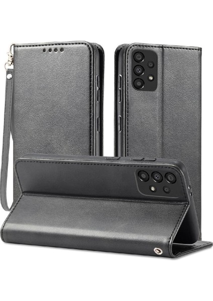Samsung Galaxy A22 5g Tam Koruma Deri Folio Flip Case Telefon Kılıfı (Yurt Dışından)