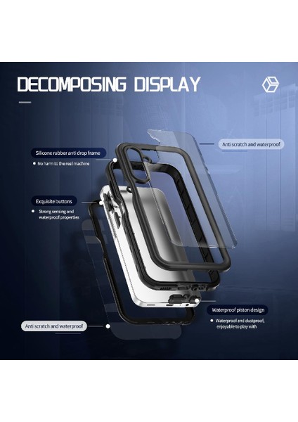 Samsung Galaxy S23 Fe Su Geçirmez Dahili 12FT Askeri Darbeye Telefon Kılıfı (Yurt Dışından) fırsatları