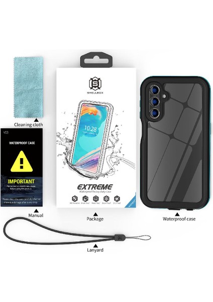 Samsung Galaxy S23 Fe Su Geçirmez Dahili 12FT Askeri Darbeye Telefon Kılıfı (Yurt Dışından) modelleri