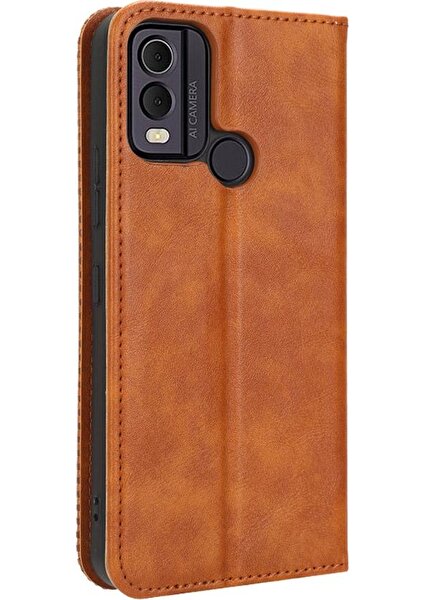 My Boutique1 Nokia C22 Pu Deri Manyetik Kapatma Cüzdan Için Telefon Kılıfı (Yurt Dışından)