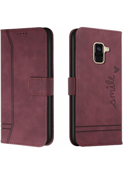 Samsung Galaxy A8 Artı 2018 Kart Yuvaları Için Manyetik El Telefon Kılıfı (Yurt Dışından)