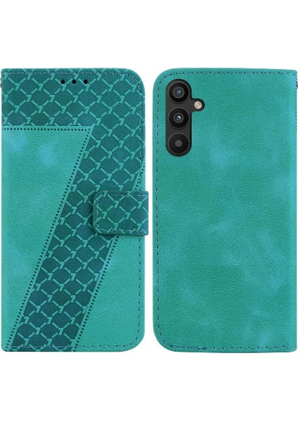 Için Samsung Galaxy S23 Fe 5g Flip Folio Kabartmalı Desen Telefon Kılıfı (Yurt Dışından)