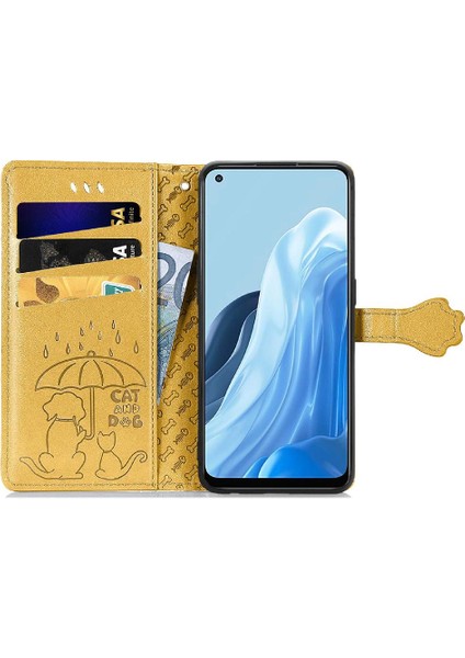 Oppo Case 7 5g Flip Için Karikatür Hayvanlar Darbeye Kısa Kayış Telefon Kılıfı (Yurt Dışından) fırsatları
