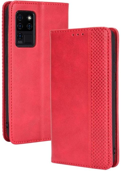 Oukitel C21 Pu Deri Manyetik Kapatma Cüzdan Için Telefon Kılıfı (Yurt Dışından)
