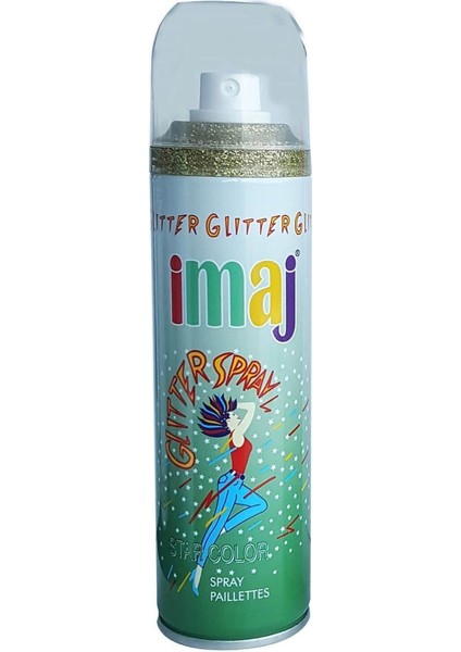 Imaj Glitter Saç Spreyi Star Altın 100 ml 8691228270089