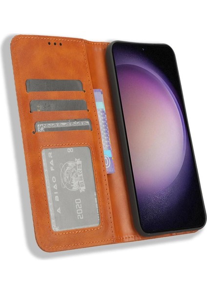 Samsung Galaxy S23 Fe 5g Cüzdan Manyetik Kapatma Pu Deri Telefon Kılıfı (Yurt Dışından) indirimleri