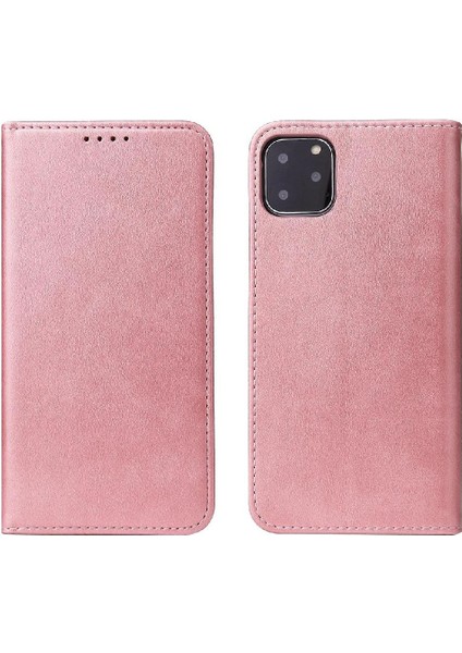 Iphone 11 Için Deri Folio Flip Case Manyetik Karbon Fiber Kart ile Telefon Kılıfı (Yurt Dışından)