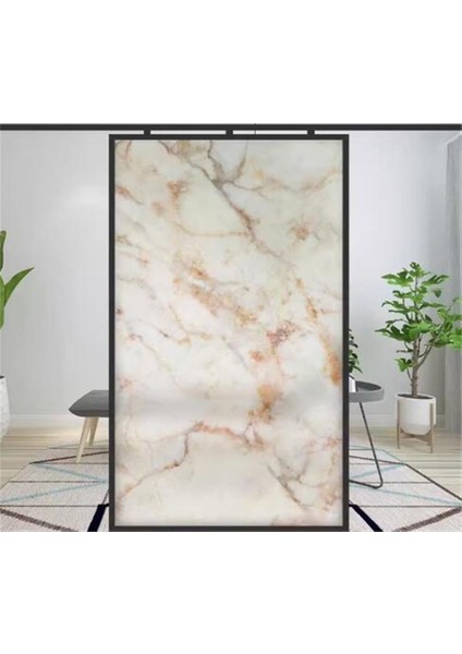 60 x 30 cm Shiny Toprak Mermer Desenli Yapışkanlı Karavan Prefabrik Banyo Wc Duvar Kaplama Paneli
