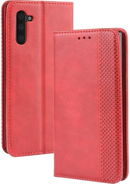 Samsung Galaxy Not 10 Için Pu Deri Manyetik Kapatma Cüzdan Telefon Kılıfı (Yurt Dışından)