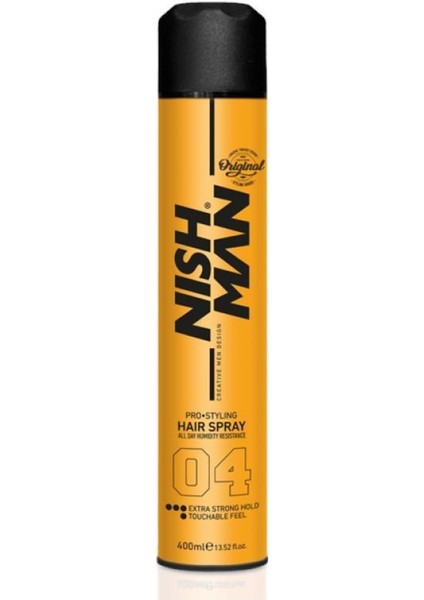 Nıshman Ekstra Sert Saç Spreyi No 04 400 ml