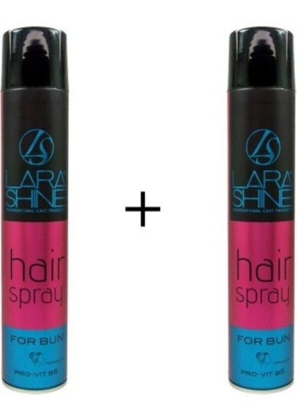 2X400ML. Saç Spreyi For Bun Topuz Için