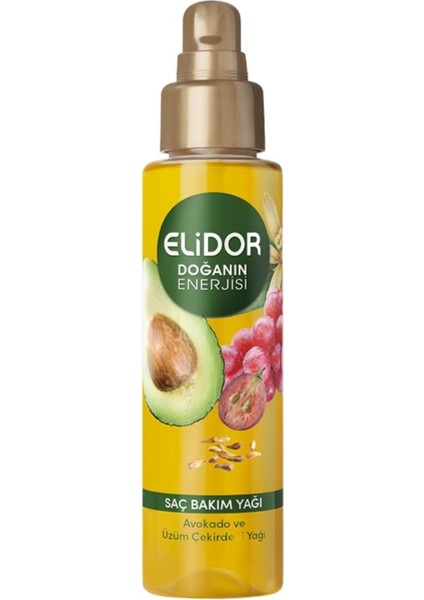 Doğanın Enerjisi Avokado ve Üzüm Çekirdeği Saç Bakım Yağı 80 ml