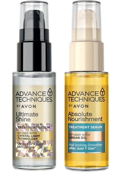 Argan Yağı Içeren Besleyici Saç Serumu ve Parlaklık Veren Saç Serumu Paketi