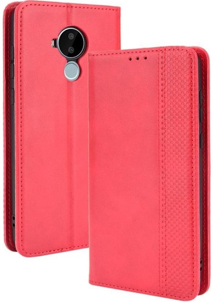 Nokia C30 Cüzdan Manyetik Kapatma Pu Deri Telefon Kılıfı (Yurt Dışından)