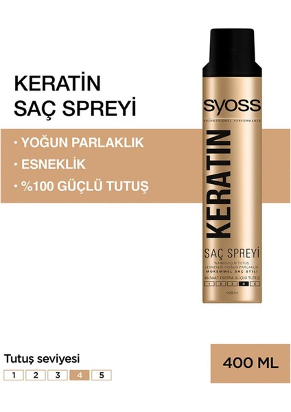 Keratin Sprey 400 ml  Saç Spreyi