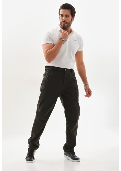 Düz Su Geçirmez Softshell Pantolon