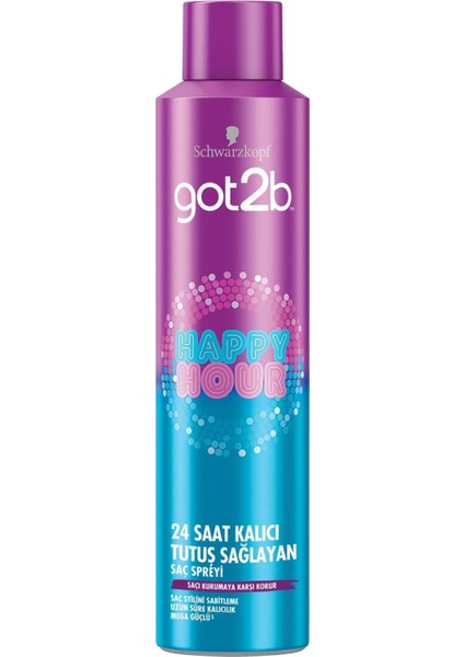 Happy Hour 24 Saat Kalıcı Tutuş Sağlayan Sprey x 2 Adet modelleri