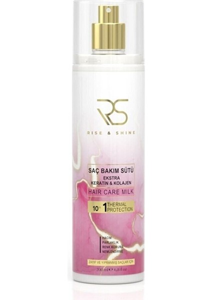 Rise And Shine Keratin Kolajen Saç Bakım Sütü 200 ml