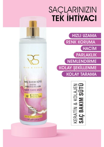 Keratin Kolajen Saç Bakım Sütü 200 ml