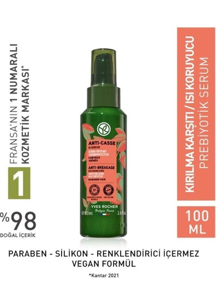 Yves Rocher Kırılma Karşıtı Prebiyotik Serum - Yıpranmış Saçlar / Reparation Isı Koruyucu, Organik