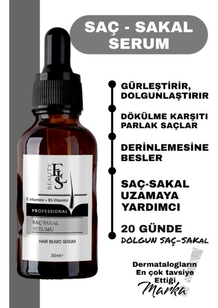 Eslbeauty Vitamin Içerikli Saç Sakal Serum 30ML