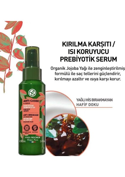 Yves Rocher Kırılma Karşıtı Prebiyotik Serum - Yıpranmış Saçlar / Reparation - 100ML