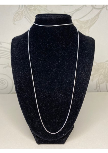 Çelik 80CM 1mm Yılan Zincir Kolye Unisex Model modelleri