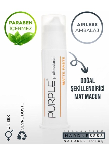 Professional Purple Professıonal Matte Paste (Mat Wax)