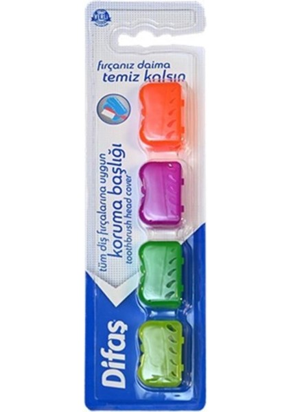 Diş Fırçası Koruma Başlığı - Koruma Kabı 4 Lü 1 Paket (Tüm Diş Fırçalarına Uygun)