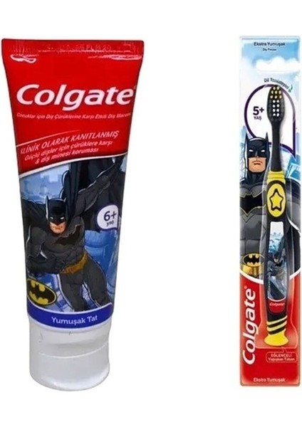 Batman Diş Macunu 75 ml + Batman Diş Fırçası 6 + Yaş 2 Li Fırsat