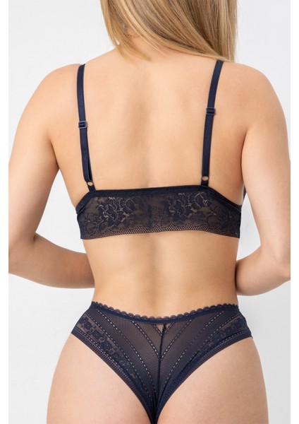 Dolgusuz Hazel Dantel Bralet Takım