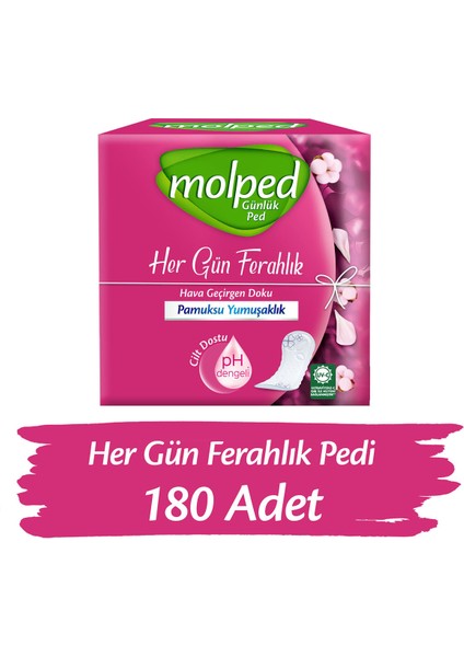 Her Gün Ferahlık Günlük Ped 180 Adet