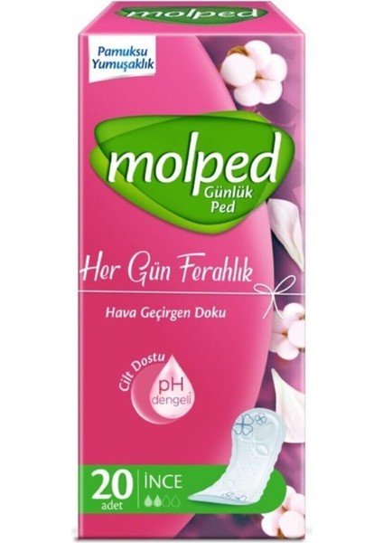 Her Gün Ferahlık Günlük Ped 20'li x 2 Adet
