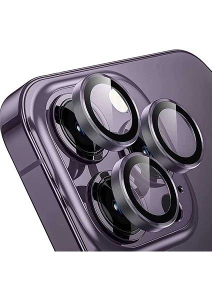 Apple iPhone 14 Pro Max Safir Lens Koruma Deep Purple
