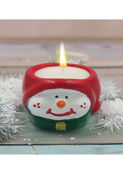 Yılbaşı Hediyesi Bk Gift Kişiye Özel Yeni Yıl Tasarımlı Beyaz Kupa Bardak ve El Yapımı Kardan Adam Kokulu Mum Hediye Seti-5, Sevgiliye, Arkadaşa Hediye modelleri