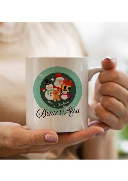 Yılbaşı Hediyesi Bk Gift Kişiye Özel Yeni Yıl Tasarımlı Beyaz Kupa Bardak ve Kokulu Çam Ağacı Mum Hediye Seti-3, Sevgiliye Hediye, Arkadaşa Hediye fiyatları