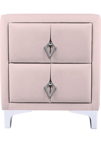 Harmony Silver İki Çekmeceli Pembe Komodin Yatak Odası 2 Kapaklı Komodin fiyatları