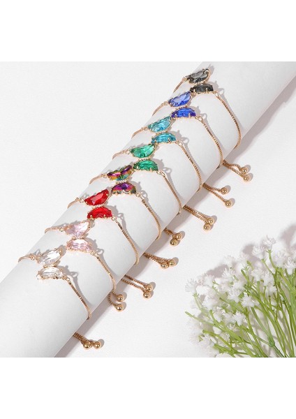 Moda Kristal Kelebek Zincir Renkli Cam Kelebek Kadın Için Charm Kadın Takı Kız Bileklik (Yurt Dışından) fiyatları