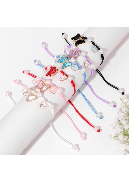 Kadın Kelebek Sevimli Kelebek Kristal Halat Örgülü Kadın Takı El Yapımı Ler Dostluk Parti Bileklik (Yurt Dışından) modelleri