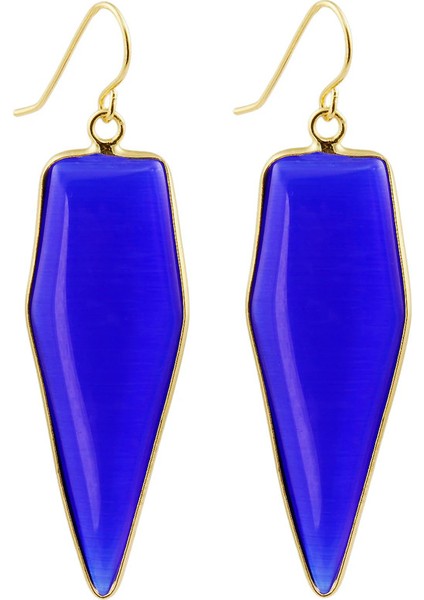 Geometrik Yeşil Cam Howlite Turkuaz Dangle Reiki Aytaşı Damla Kadın Takı Küpe (Yurt Dışından)