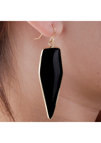 Geometrik Yeşil Cam Howlite Turkuaz Dangle Reiki Aytaşı Damla Kadın Takı Küpe (Yurt Dışından) fırsatları