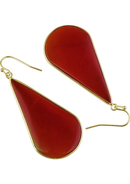 Geometrik Cam Altın Dangle Reiki Taş Damla Zarif Kadın Takı Küpe (Yurt Dışından) fiyatları