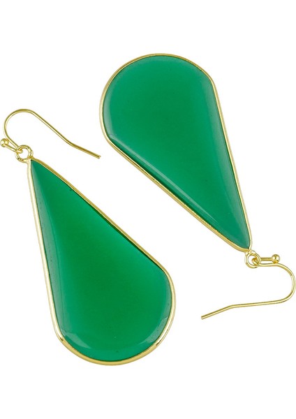 Geometrik Cam Altın Dangle Reiki Taş Damla Zarif Kadın Takı Küpe (Yurt Dışından) modelleri