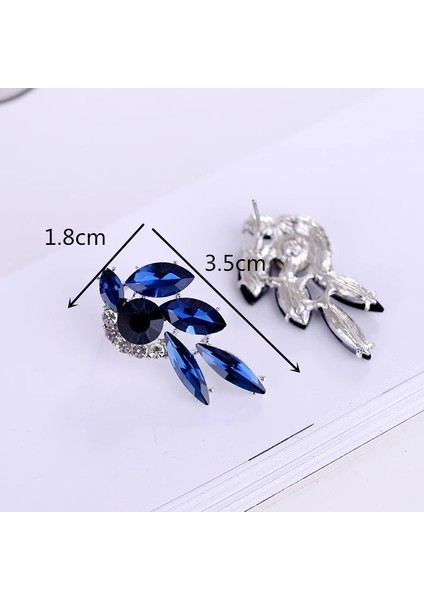 Köpüklü Rhinestone Saplama Akrilik Kristal Taş Kadın Piercing Trendy Düğün Takı Noel Küpe (Yurt Dışından)