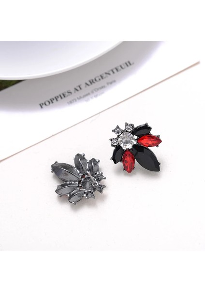 Renkli Kristal Opal Taşlı Kadın Piercing Rhinestone Kakma Metal Saplama Kız Noel Takı Küpe (Yurt Dışından) indirimleri