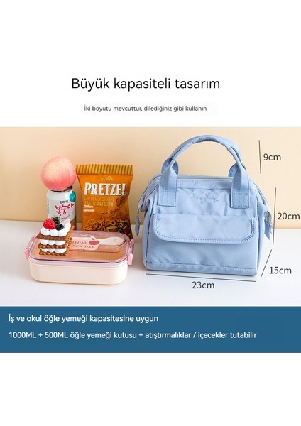 Yalıtımlı Taşınabilir Öğle Yemeği Kutusu Çantası (Yurt Dışından)